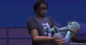 外星寶寶出生了。 外星寶寶出生了。