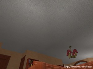 使用 45 度角望向天花板。 使用 45 度角望向天花板。