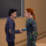 對遊戲興趣有興趣的人向代表請教。 對遊戲興趣有興趣的人向代表請教。