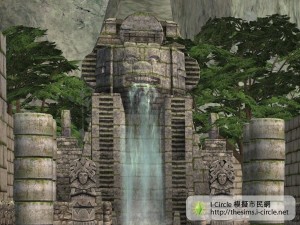 在遺蹟許願。 在遺蹟許願。