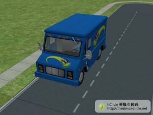 訂購相片的公司的車輛。 