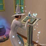 巫師正在使用咒語。 巫師正在使用咒語。