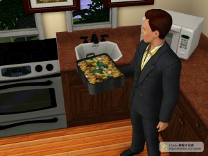 烹調神仙菜。 烹調神仙菜。