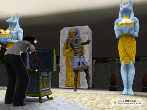 打開寶藏之時,木乃伊出現了。