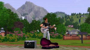 彈吉他。 彈吉他。