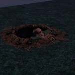 從隧道爬出來。