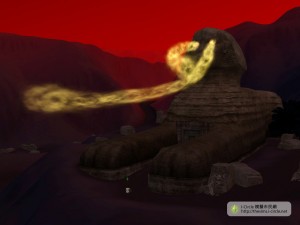 人面獅身給予模擬市民力量。