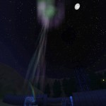 獨角獸上的北極光。 獨角獸上的北極光。