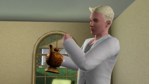 擦拭神燈。 擦拭神燈。