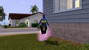 精靈式的跑步。 精靈式的跑步。