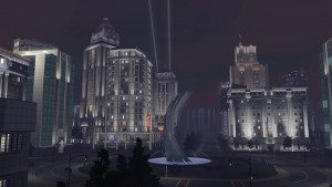 橋港上的濃霧。