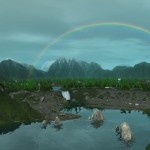 回春後出現的大彩虹。