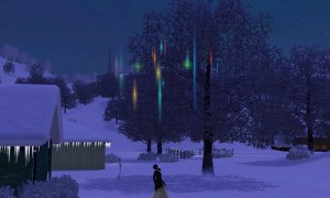 外星人綁架前的美麗光芒。