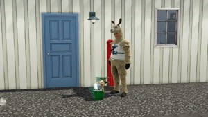 大學吉祥物放置大學新生入門組。