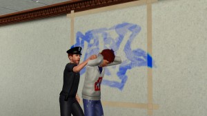 因塗鴉被拘捕。