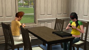 用智能手機溫書。