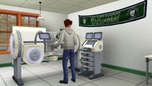 在機器上溫習。