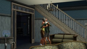 擁抱後代子孫。