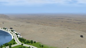 歐西斯旁邊已乾涸的海洋。