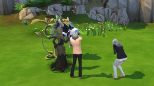 模擬市民被牛頭搖搖樹吃掉而死亡。