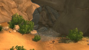 可以釣得牛頭搖搖樹莓的水塘。